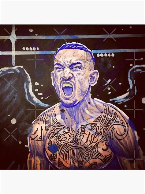 Max Holloway Ufc Champion Art Sticker By Desire Inspire Redbubble