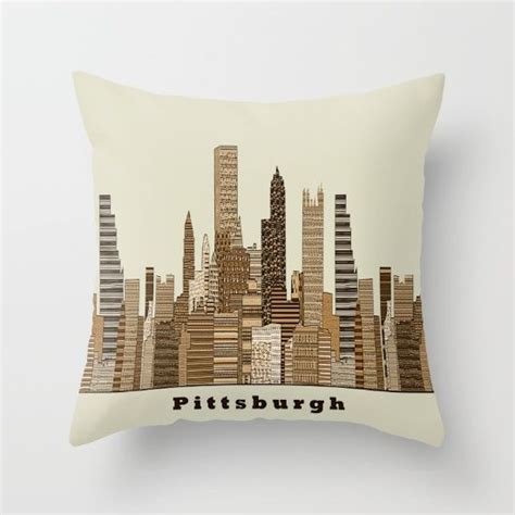 Pittsburgh City Skyline Pittsburgh City Skylines Colorful Urban