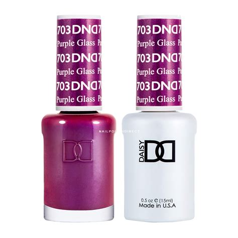 Dnd Duo Gel And Nail Polish Set Purple Glass 703 2x15ml