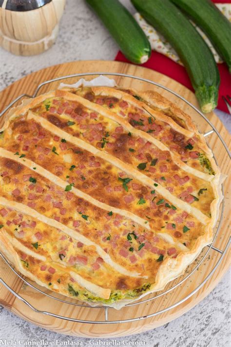 Quiche Con Zucchine Provola E Prosciutto Cotto Facile E Veloce