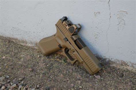 Glock 45 MOS X Werks FDE 19X Trijicon RMR Type 2 Coyote Sup NS PX X Werks