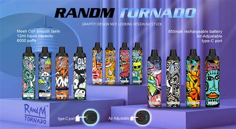 Randm Tornado 6000 Hơi 12ML Sạc Được VAPEAZ