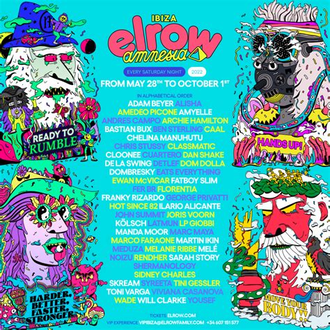 Elrow Announces Full Lineup For The Amnesia Ibiza Season 2022 Ibiza