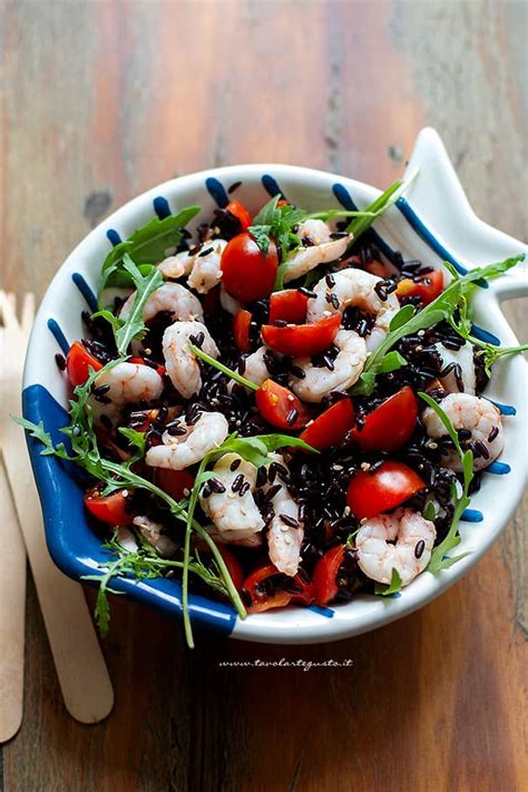 Insalata Di Riso Venere Gamberetti E Verdure Ricetta Fredda E Veloce