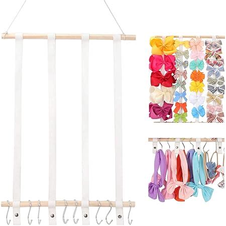 Amazon Mkono Macrame Bow Holder Hanging Hair Bow Organizer For