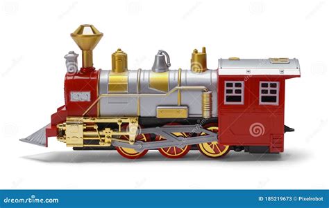 Toy Train Side View Stock Image Image Of Steam White 185219673