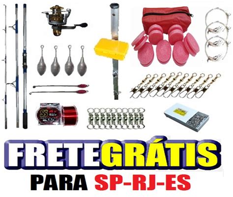 Kit Pesca Praia Completo Itens Tudo O Que O Pescador Precisa