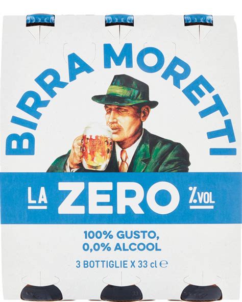 Birra Moretti Zero Birra Lager Analcolica Cl X Bottiglie