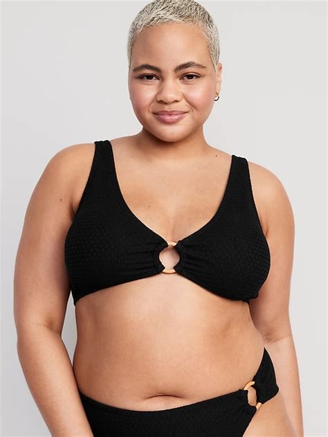 Haut de bikini crocheté à anneau en O à cordelettes pour Femme Old Navy