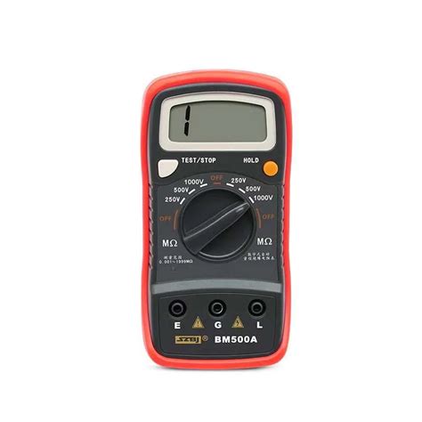 BM500A Digital Megger 1000V Auto Range Insulation Resistance Ohm Meter