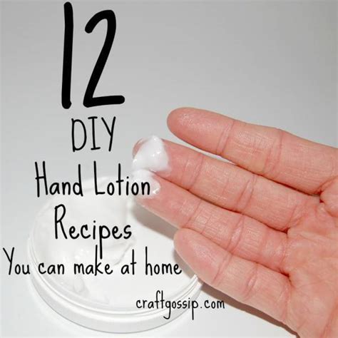 10 Diy Hand Lotion Recipes Bath And Body