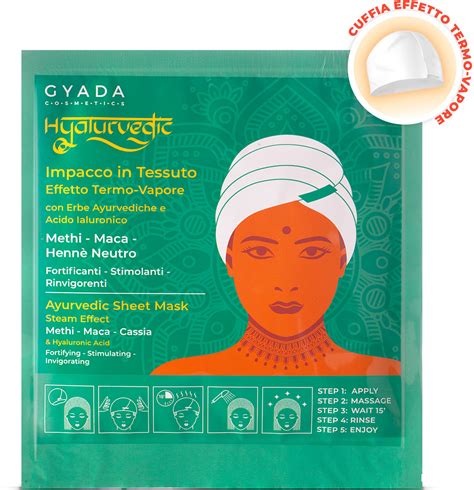 Gyada Cosmetics Hyalurvedic Fortifying Hair Sheet Mask 60 Ml Ecco