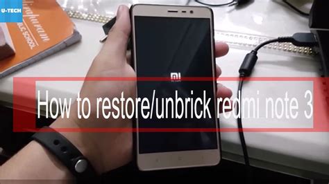 How To Unbrick Restore Xiaomi Redmi Note Youtube