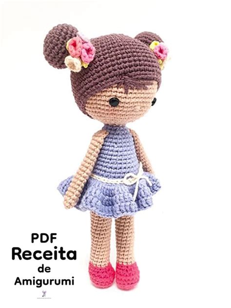 PDF Crochê Boneca Chloe Receita de Amigurumi Grátis 500 PDF Passo a