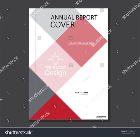 Annual Business Report Cover Template Booklet Stock Vector Royalty Free 550854103 Shutterstock