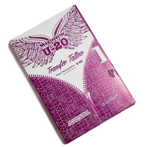 Papel Transfer Tattoo U Roxo Hectogr Fico Unidade Em Promo O Na