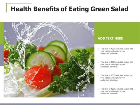 Health Benefits Of Eating Green Salad Ppt PowerPoint Presentation Icon ...