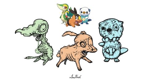 Starter Pokemon - Fan art by Brainsause on DeviantArt