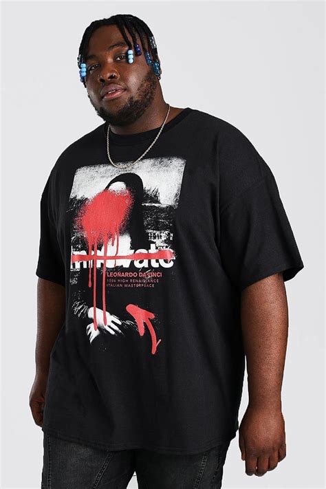 Plus Size Graffiti Art Print T Shirt Boohoo