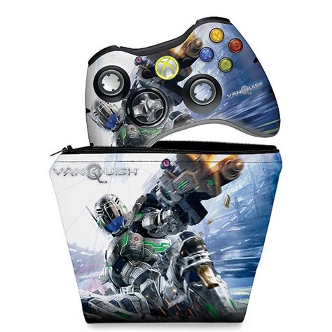 Kit Capa Case E Skin Xbox Controle Vanquish Pop Arte Skins