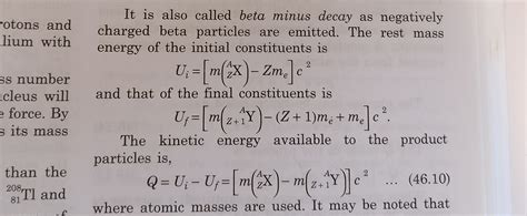 nuclear physics - Consideration of mass of an electron in beta decay ...