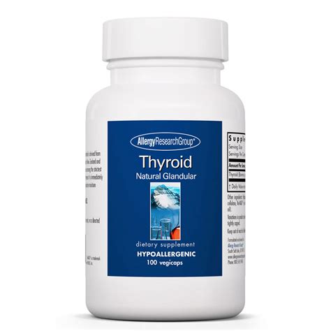 Willner Chemists Allergy Research Group Thyroid By Allergy Research