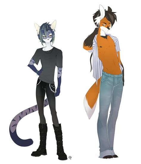 The Big Imageboard Tbib Anthro Canid Canine Canis Domestic Cat Duo