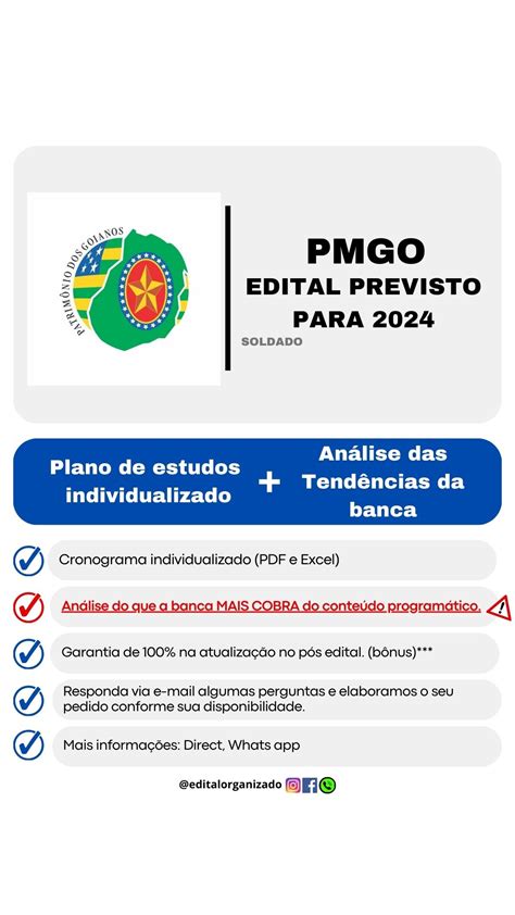 Plano De Estudos Pmgo Soldado Pr Edital An Lise Edital