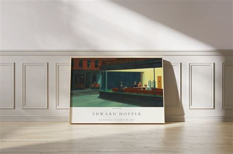 Edward Hopper Nighthawks Fine Art Print Famous Painting Etsy