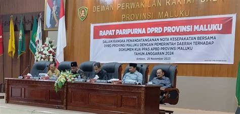 Dprd Maluku Tetapkan Tiga Nama Usulan Balon Pj Gubernur