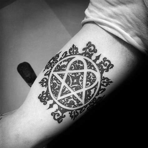 30 Heartagram Tattoo Designs For Men - Symbolic Ink Ideas