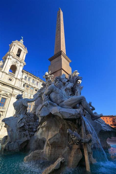 The Fountain of the Four Rivers on Rome's Piazza Navona | Italy photograph, Italy photo, Italy ...