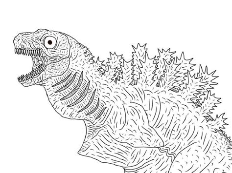 Godzilla Coloring Pages for Kids | Educative Printable