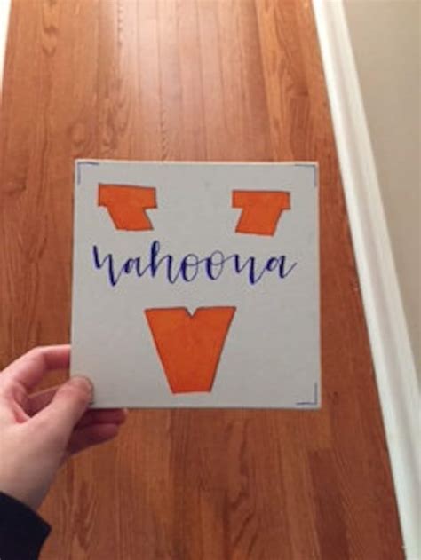 Uva Wahoowa Canvas Etsy