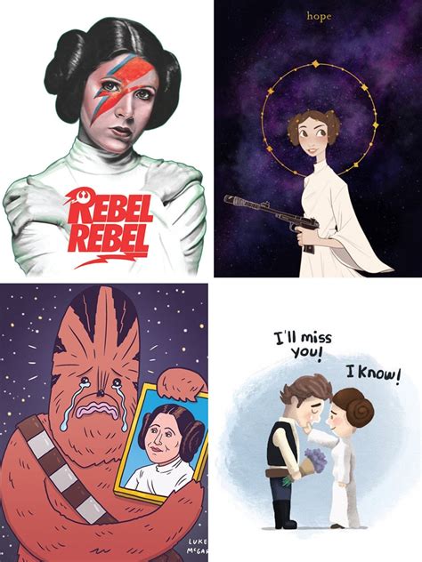 Artists from Around the World Pay Tribute to Carrie Fisher with Custom ...