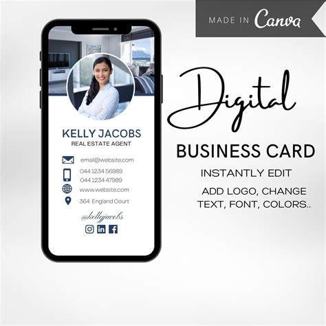 Business Notes Digital Business Card Corporate Business Card Diy