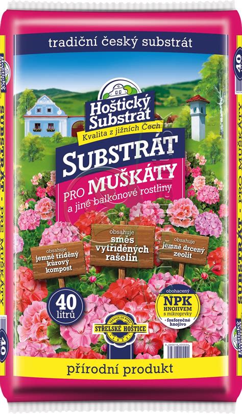 Hoštický substrát pre muškáty Sanaplant sk