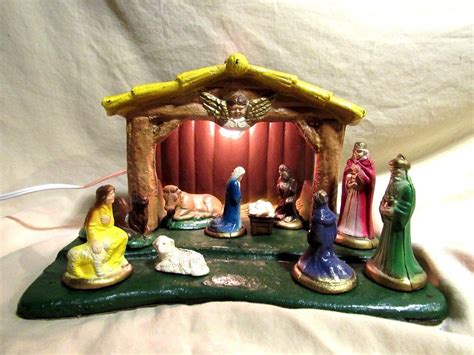 VINTAGE CHRISTMAS NATIVITY SET 1950'S | #1945784881