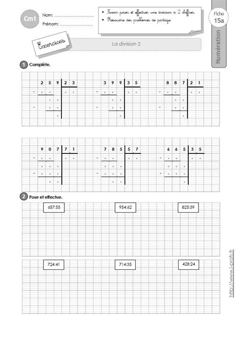 Exercices De Maths Cm1 À Imprimer Gratuit