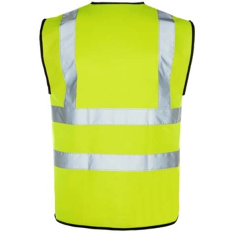 Supertouch Hi Vis Yellow Zip Vest Aston Pharma