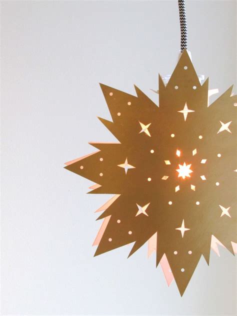 DIY Nordic Inspired Paper Star Lantern