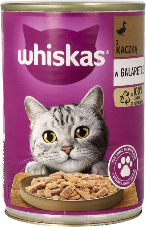 Whiskas Karma Pe Noporcjowa Mokra Dla Doros Ych Kot W Z Kaczk W