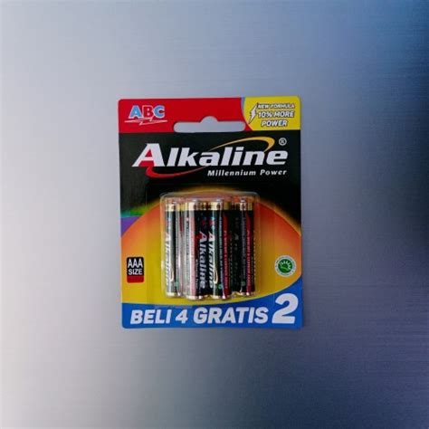 Jual Baterai ABC Alkaline AAA Isi 6 Pcs PaDi UMKM