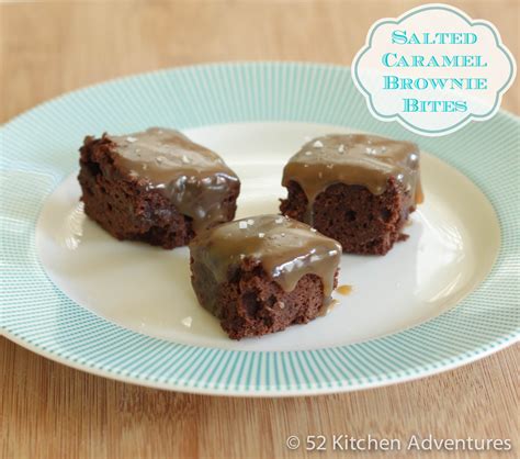 Salted Caramel Brownie Bites