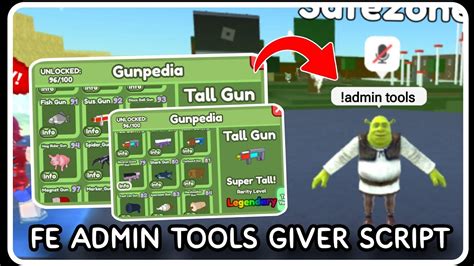 FE Admin Tools Giver Script ROBLOX SCRIPTS Unlock All Admin