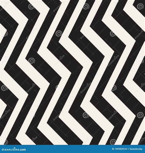 Zigzag Lines Surface Jagged Stripes Seamless Pattern Vector Design