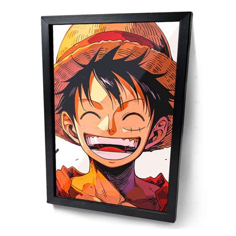 Quadro Luffy Chap U De Palha Sorrindo One Piece Elo