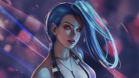 1600x900 League Of Legends Jinx Art 1600x900 Resolution Hd 4k