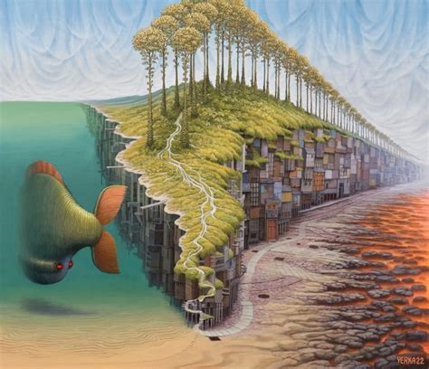 Third Day Of Creation By Artist Jacek Yerka R Imaginarymindscapes