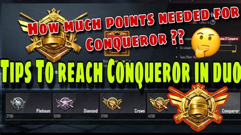 Season Pubg Mobile Tips To Reach Conqueror In Duo And How Many